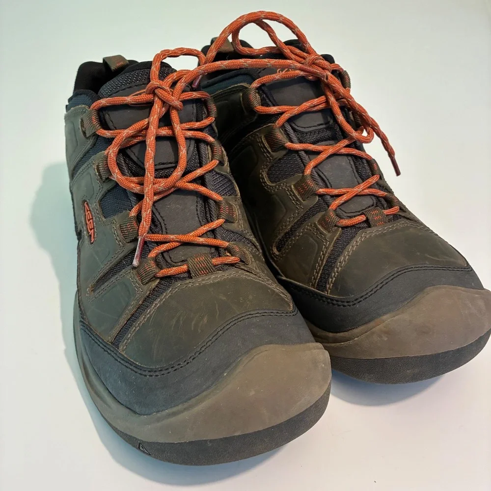 KEEN Circadia Low Waterproof Hiking Shoes Mens Brown Black LuftCore 105678